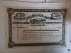 1800 s  New York Lake Erie   Western Docks   Improvement Co Stock Certificate