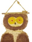 Huge Vintage Macrame Perched Sitting Owl Wall Home Decor