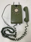 Vtg Western Electric Bell System Avacado Green Rotary Dial Wall Phone Telephone