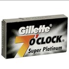 100 Gillette 7 O clock Super Platinum Double Edge Premium Safety Razor Blades De