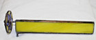 Vintage 9  Long Leaded Stained Glass Kaleidoscope W  Rotating Wheel