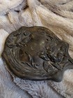 Antique Art Nouveau Hand Mirror Floral Pattern