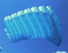 Swiftplus 225 Sq Ft Skydiving Parachute Reserve - Blue - 7 Cell - Mint Shape