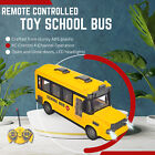Kids Rc Car Remote Control Yellow School Bus City Vehicle Toy W  Light Open Door