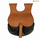 Medieval Leather Belt Pouch With Buckle Loop Sca Larp Cosplay Renaissance Bag