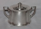 New York Central Lines Rr 8 Oz Silver Soldered Sugar Bowl By Reed   Barton