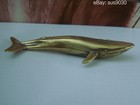 Vintage Solid Brass Sea Animal Blue Whale Statue For Home Garden Decoration