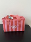 Trader Joes Mini Insulated Lunch Tote Bag - 2026 New - Striped Pink Nwt
