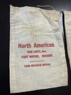 North American Van Lines Old Vintage Cloth Pouch Bag Sack Lot   2 Trucking Adv