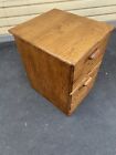 65795 Solid Oak 2 Drawer Office File Cabinet