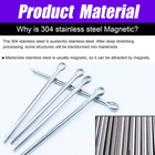 125pcs Cotter Pin Assortment Kit  6 Sizes 304 Stainless Steel Cotter Pins Set  S