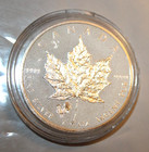 2017 Silver Canada  5 Maple Leaf Rooster Privy 1oz In Capsule