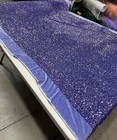 Lavender Stretch Velvet Fabric Sparkly Spandex Costumes Dancewear