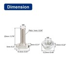 20 Set M6x20mm T Slot Drop-in Bolt M6 Hexagon Flange Nut Set Sliding Screw