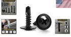 160pcs Black Sheet Metal Screws - 1 2  Phillips Truss Head For Easy Use