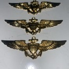 Us Navy  Naval Aviator Pilot Aviation Wings  lot Of 4  Badge  no Pins  Usn-avb