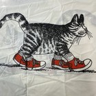 1  Vintage Burlington B Kliban Cat With Red Sneakers Standard Pillowcase Usa