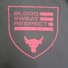 Under Armour Project Rock Shirt Youth Medium Blood Sweat Respect Tee Workout Gym