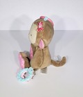 Child Of Mine Carters Brown Pink Monkey Plush Toy Baby Rattle Crinkle Teether 9 