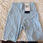 Nike Zenvy Dri-fit High Rise 8  Shorts Light Blue Size Xs