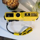 Vintage Minolta Weathermatic A Dual 35 Waterproof Underwater Film Camera Yellow
