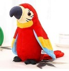 Talking Parrot Electric Plush Parrot Toy Speaking Record Repeats Waving Wings
