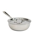 All-clad Made In Usa 2qt Tri-ply Stainless Steel Saucier Slightly Blemished