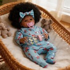 Lifelike Reborn Baby Dolls Black African American Girl Realistic Newborn Doll