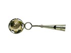 Victorian Sterling Silver Baby Rattle Whistle 97  Antique Silver 97t 1800s