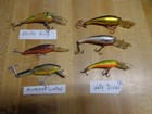 Lot Of 6 Fishing Lures  Crankbaits Lot S Fishable Walleye Bass