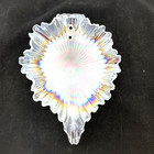 Mcm Vintage Iridescent Glass Ruffle Shell Shape Light Lamp Shade