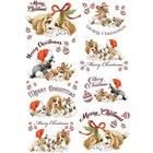 A4 Decoupage Paper Puppy Love Christmas Paper Designs Italy Rice Paper Craft