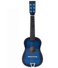 23    Mini  Acoustic Guitar Wood Beginner Blue Small Toy Guitarra For Kids Gift 