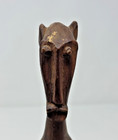 Vintage African Carved Wood Figurine Senufo Fertility Goat Statue Mcm Tribal Art