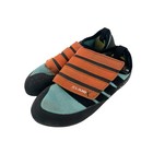 Climb X Rock Climbing Shoes Size 2 Us 33 Eu Orange Teal Hook loop Bouldering