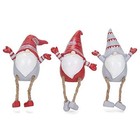 Transpac And Red Nordic Hat Gnomes 6 5 Inch Resin Holiday Tabletop Shelf 