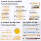 Pottery   Polymer Clay Tools  42-piece Sculpting Set  Steel Tip Pottery Tools   