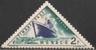 Monaco Lot Of 100  j49 Mint Nh Traingle Us Steamship Stamps