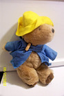 Vintage 1981 Eden Toys Paddington Bear With Raincoat And Yellow Hat