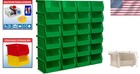 Plastic Storage Bins Stackable Organizer Small Parts Crafts Garage Pantry