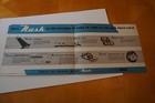 1946 Nash  600  Fold-out Brochure 2 Pages Vg Silverfish Edge Damage Good