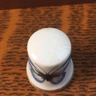 Vintage Blue Butterfly Porcelain China Thimble Made In Japan Unmarked