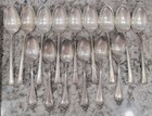 324 Grams Vintage Sterling Silver  Lot - 15 Spoon Total  9 Gorham  Unpolished