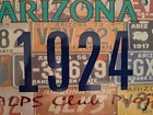 License Plate  Arizona  Alpca  cf  Note     1924