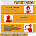 1 Ton Snatch Block With Hook  Easy-open Design Snatch Block