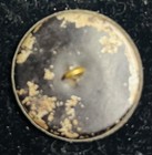 Ex Rare Antique Tinted American Indian Brass Button ca   Late 1880s 1890s