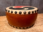 Vintage Japanese Taiko Wadaiko Small Hand Drum Antique Asian Percussion
