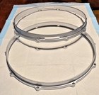 14  10 Hole Die Cast Drum Hoops 1 Batter   1 Snare Build Restoration Set Satin