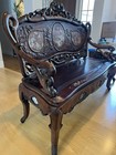 Antique Chinese Hongmu - Mother Of Pearl - Living Room Set Sofa Chairs And Table