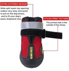 Qumy Dog Shoes For Large Dog Boots   Paw Protectors Size 6 52-65lbs Red